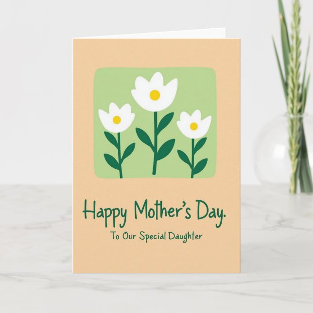 Green Mothers Day Card (Front)