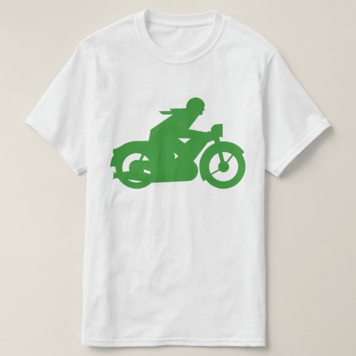 Green Motorbiker Sign T_Shirt