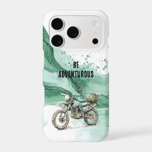 Green Motorcycle Adventure iPhone 17 Pro Case