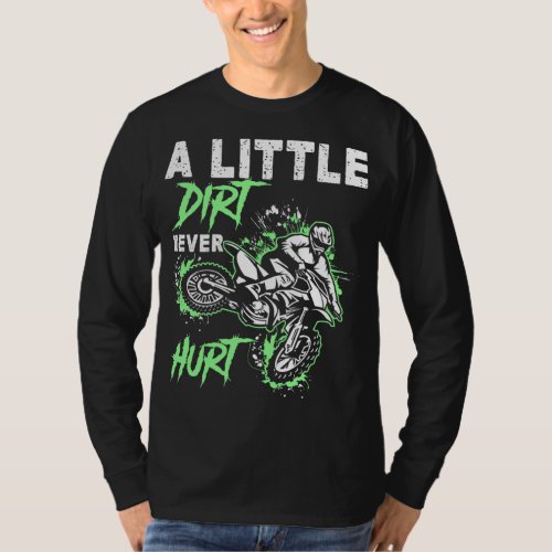 Green Motorcycle Dirt Bike MX Motocross Mens Boys T_Shirt