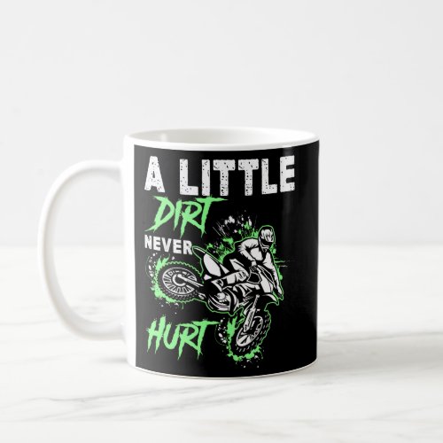 Green Motorcycle Dirt Bike Mx Motocrosss Coffee Mug