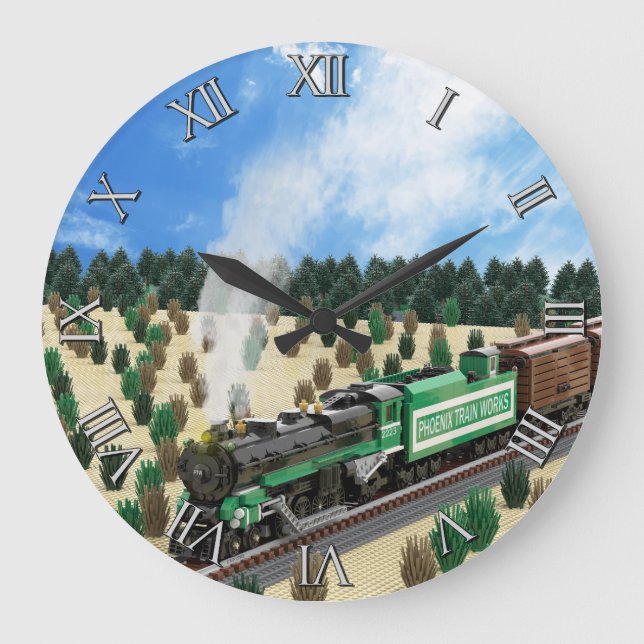 Green Mountain 4-8-2 Train Clock (Front)