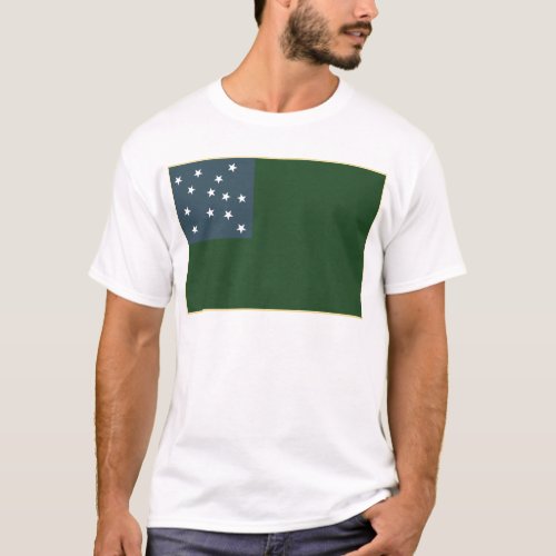 Green Mountain Boys and the Vermont Republic Flag T_Shirt