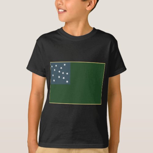 Green Mountain Boys and the Vermont Republic Flag T_Shirt