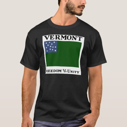 Green Mountain Boys Flag of the Vermont Republic T_Shirt