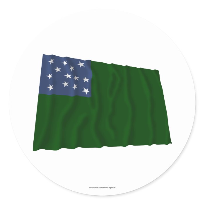 Green Mountain Boys flag Round Sticker by Vexillophile