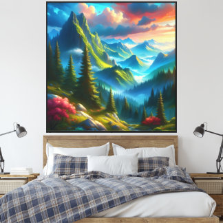 Green Mountain - Canvas Print