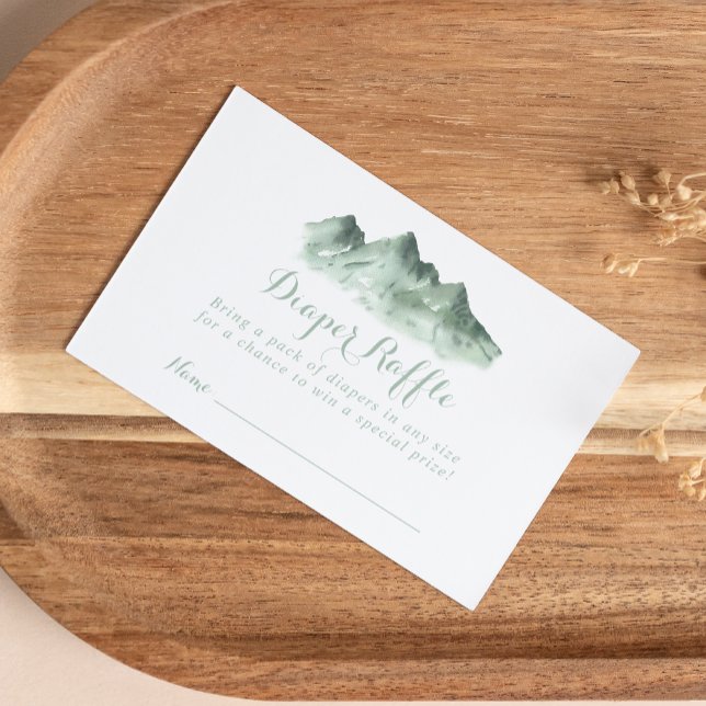 Green Mountain Country Diaper Raffle Ticket  Enclosure Card (Creator Uploaded)