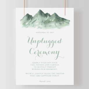 Green Mountain Country Unplugged Ceremony Sign