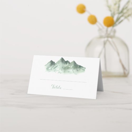 Green Mountain Country Wedding Place Card