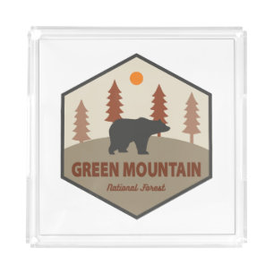 Green Mountain National Forest Bear Acrylic Tray
