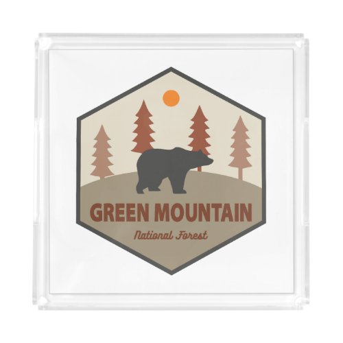 Green Mountain National Forest Bear Acrylic Tray