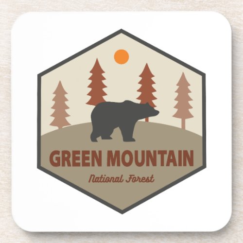 Green Mountain National Forest Bear Beverage Coaster