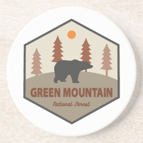 Green Mountain National Forest Bear Coaster