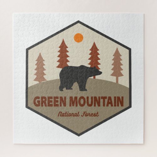 Green Mountain National Forest Bear Jigsaw Puzzle