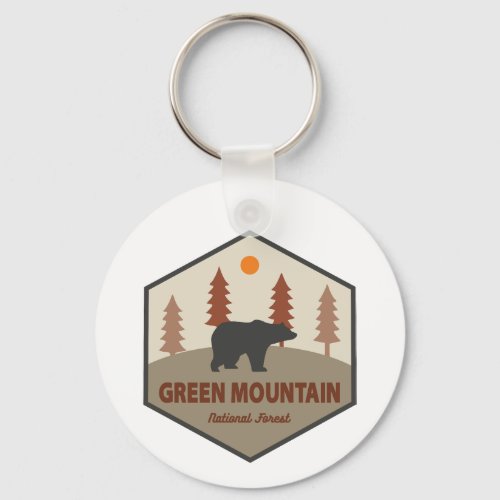 Green Mountain National Forest Bear Keychain
