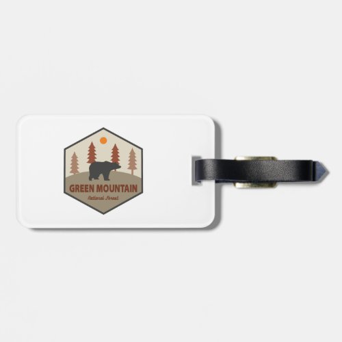 Green Mountain National Forest Bear Luggage Tag