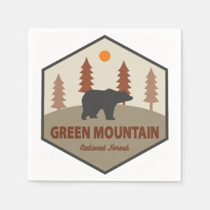 Green Mountain National Forest Bear Napkins