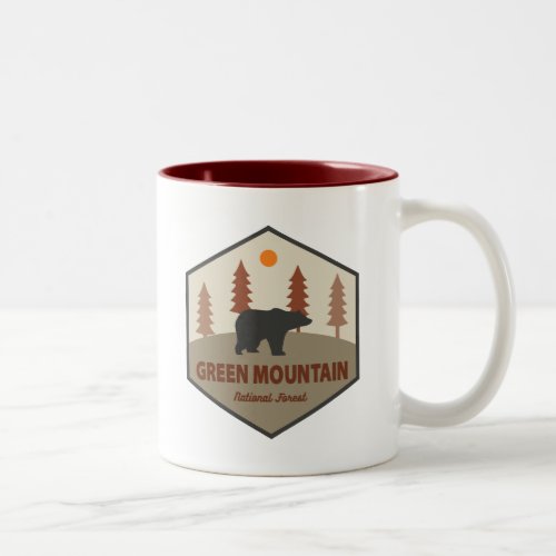 Green Mountain National Forest Bear Two_Tone Coffee Mug