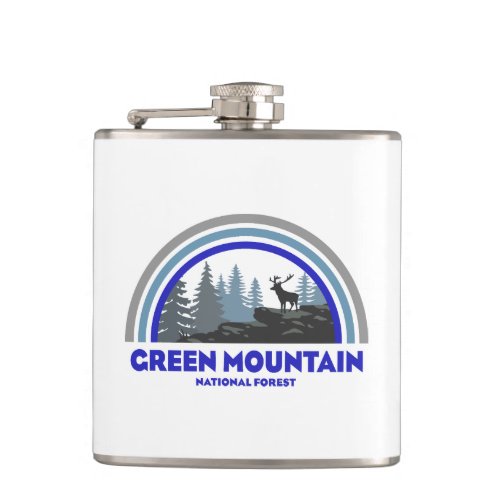 Green Mountain National Forest Rainbow Deer Flask