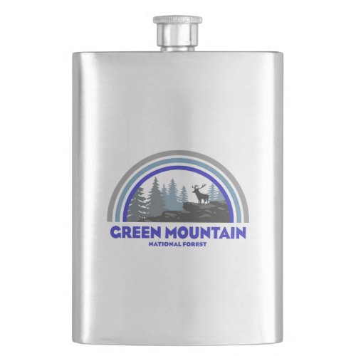Green Mountain National Forest Rainbow Deer Flask