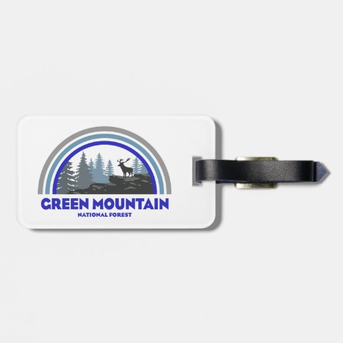 Green Mountain National Forest Rainbow Deer Luggage Tag