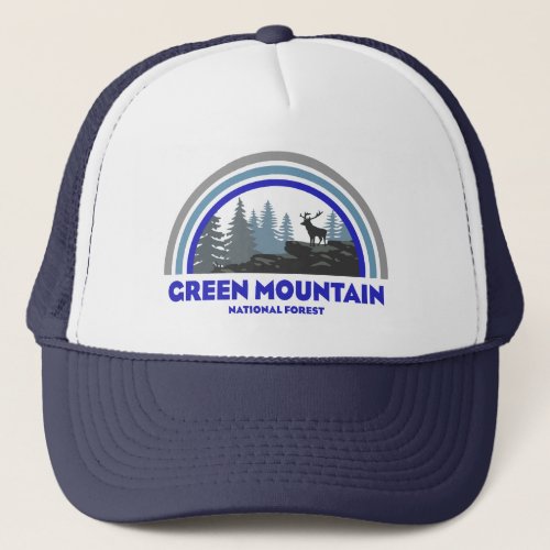 Green Mountain National Forest Rainbow Deer Trucker Hat