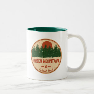 Green Mountain National Forest Two-Tone Coffee Mug