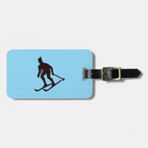 Green Mountain Skiing - Manchester, VT Ski Town Luggage Tag