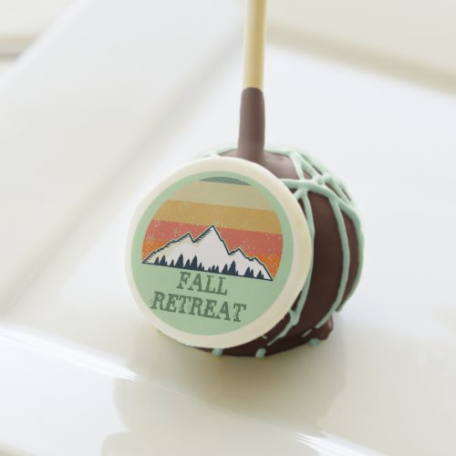 Green Mountain Sunset Forest Family Reunion Party Cake Pops