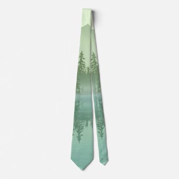 Green Mountains And Forest Landscape  Neck Tie by minx267 at Zazzle
