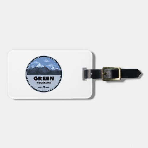 Green Mountains Vermont Camping Luggage Tag