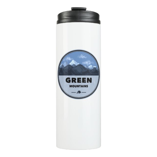 Green Mountains Vermont Camping Thermal Tumbler (Front)