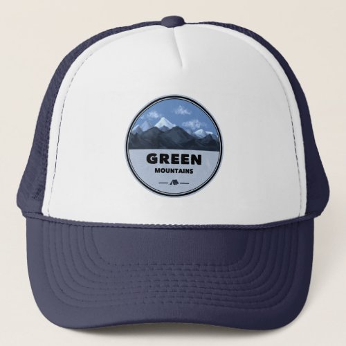 Green Mountains Vermont Camping Trucker Hat
