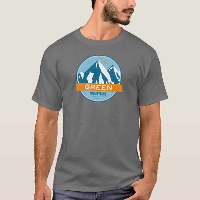 Green Mountains Vermont T-Shirt (Front)