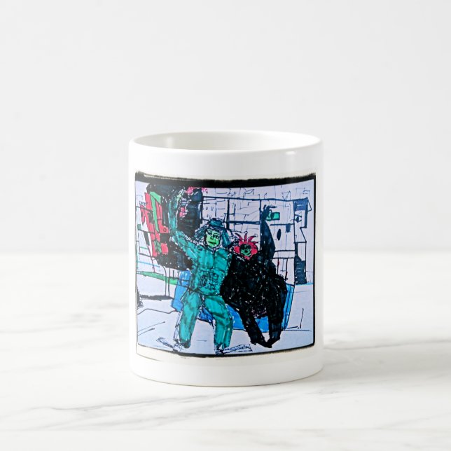 green mr. coffee mug (Center)