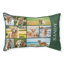 Green Multi Photo Collage Personalized Dog