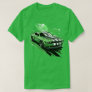 Green Muscle Car Turbo Sports Race Car T-Shirt