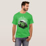 Green Muscle Car Turbo Sports Race Car T-Shirt