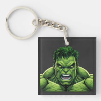 Green Muscular Creature Keychain