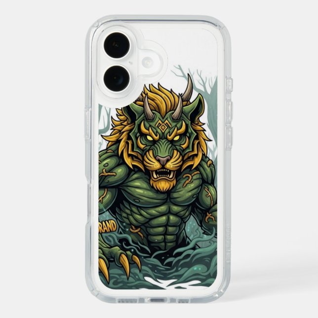 Green Muscular Monster Phone Case (Front)