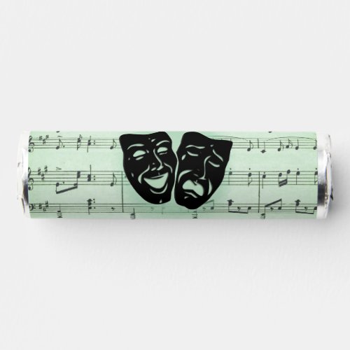Green Music and Theater Greek Masks Breath Savers Mints
