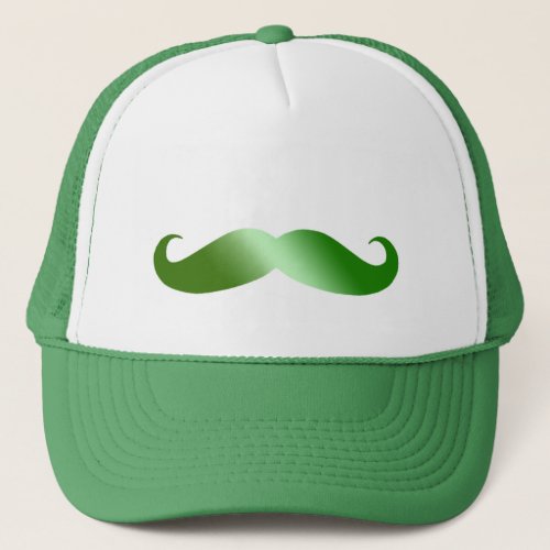 Green Mustache Irish Mustache Trucker Hat