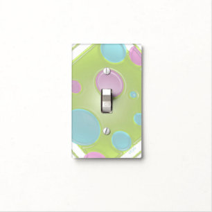 Green n Polkadots Light Switch Cover