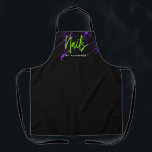 Green Nails & Nail Salon Puple  Apron<br><div class="desc">Green Nails & Nail Salon Puple Apron. Matching items available.</div>