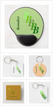 Green Name and Letters