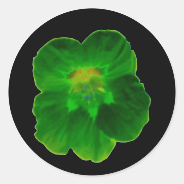 Green Nasturtium Sticker (Front)