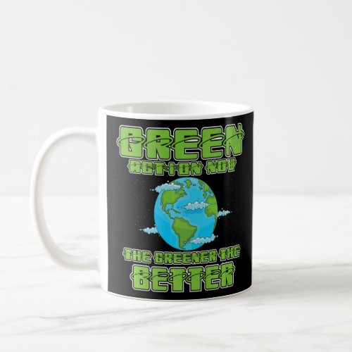 Green nature earth plants trees grass mountain for coffee mug