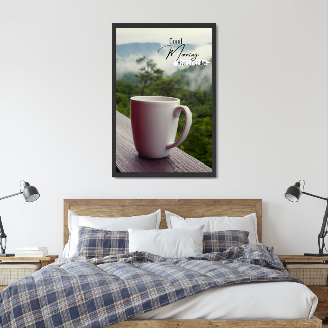 Green Nature Good Morning Poster (Bedroom)
