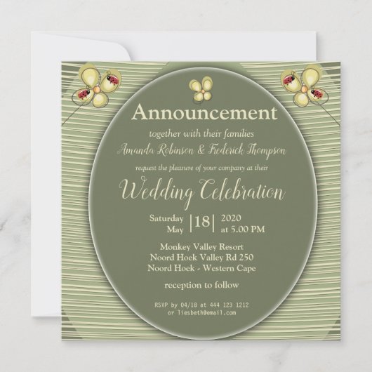 Green Nature Hues - Stripes and Flowers (Front)